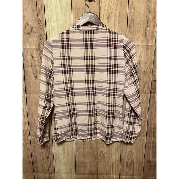 Winter Silks Small purple pink blouse button up shirt top womens 100% Silk - Picture 5 of 6